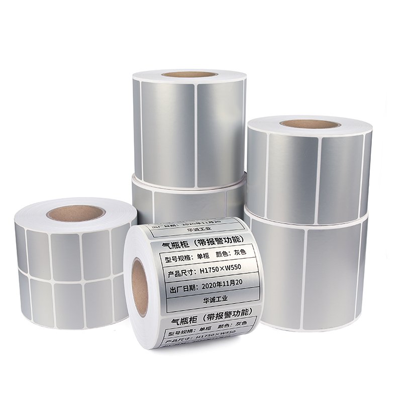 Standard matte silver PET label material