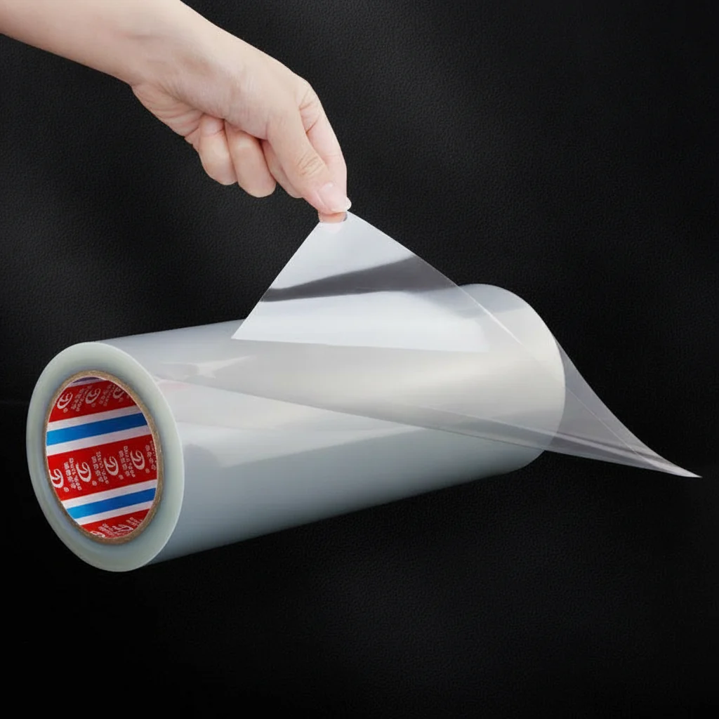 High-transparency PET anti-adhesion and release film
