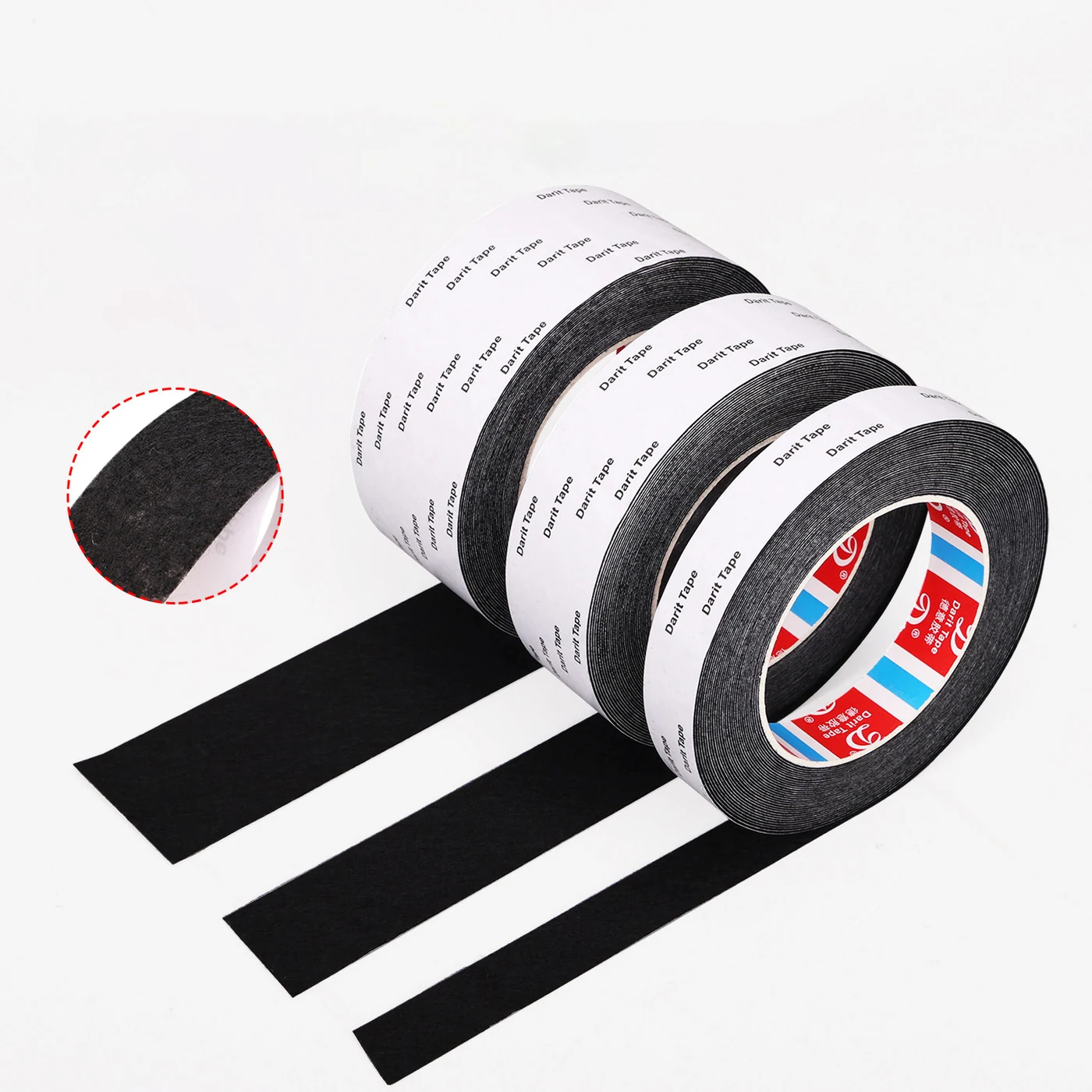 Silent, Noise-Reducing and Light-Absorbing Double-Sided Tape