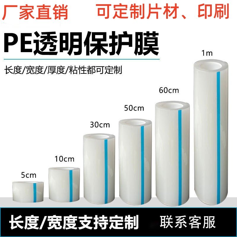 Patterned PE protective film