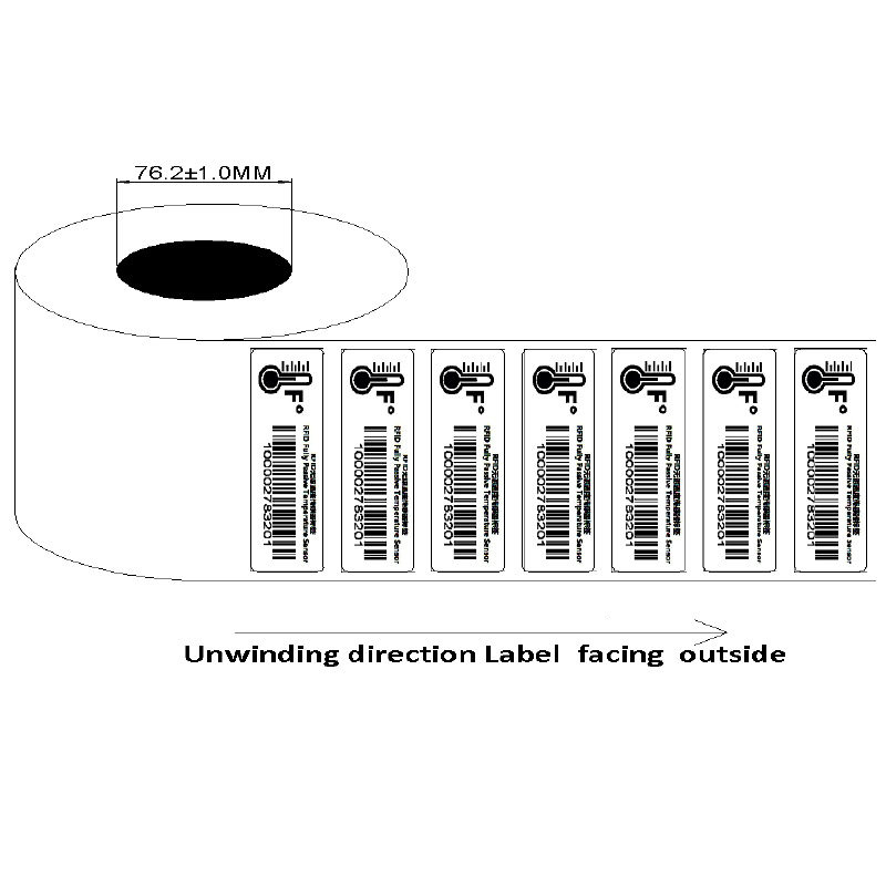 UHF-RFID-Temperatursensor-Etiketten