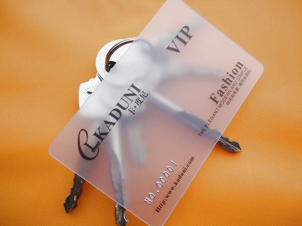Transparent card production and printing