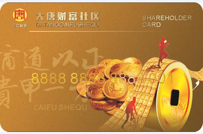 Datang Wealth Community membership card