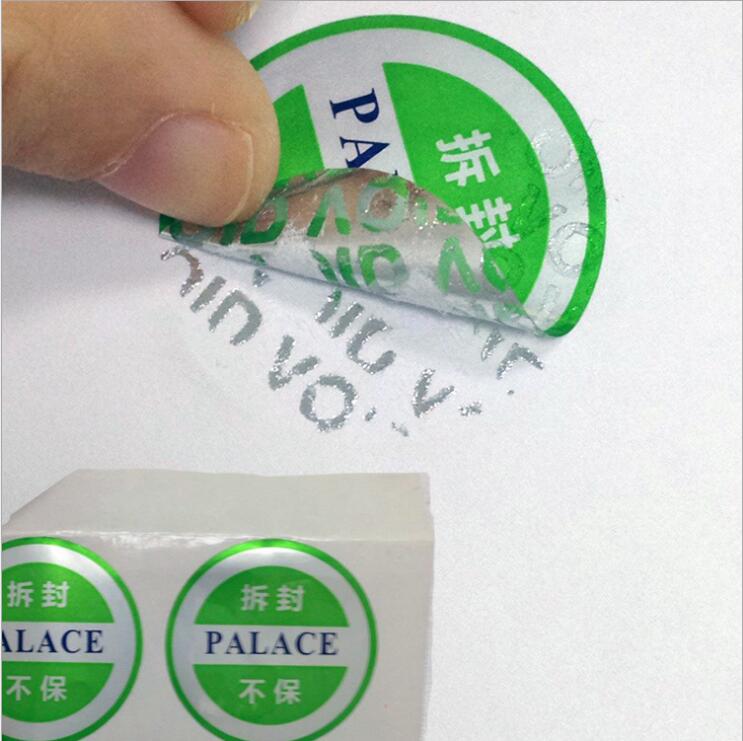 VOID labels, VOID anti-counterfeit label printing and production design