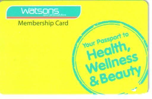 Watsons membership card